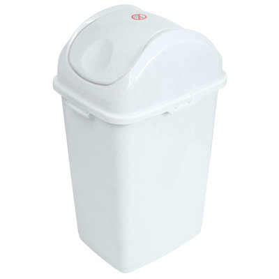 Poubelle à balançoire en plastique 13 gallons