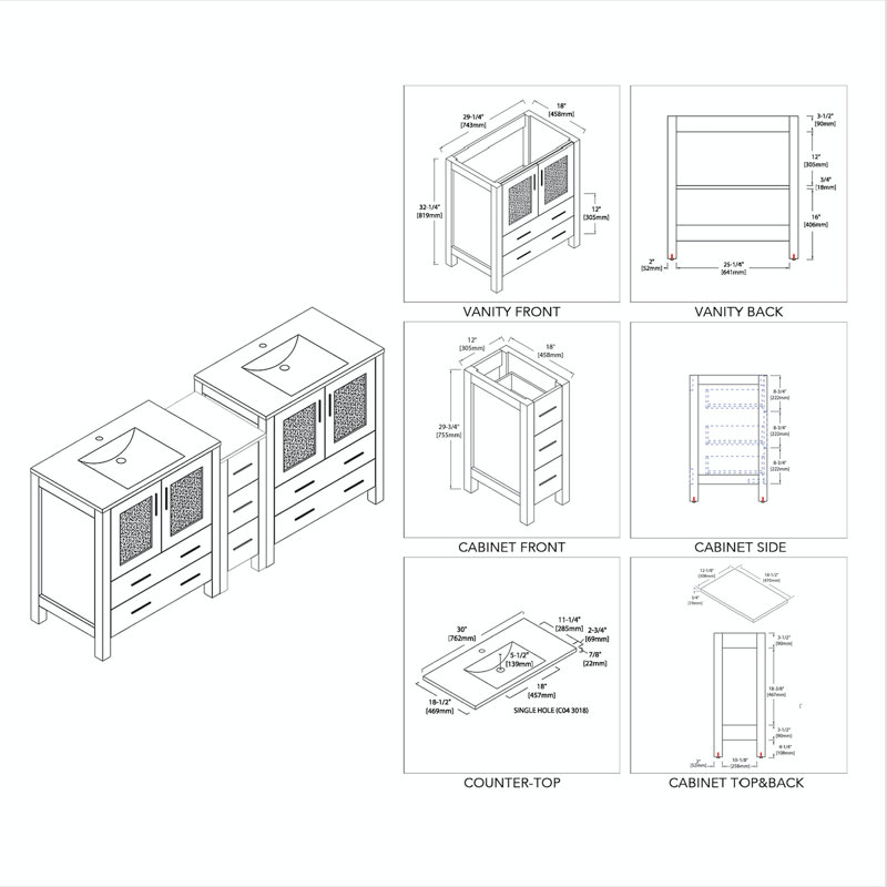 72" Double Bathroom Vanity with Sink, Metal Gray