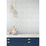Painted Herringbone Chevron Peel & Stick Wallpaper Roll