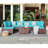 Algarin Wicker 6 - Person Modular Patio Conversation Set with Cushions-250394999