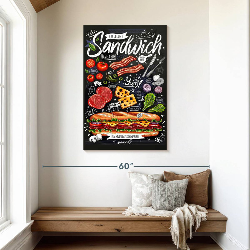 Yarlin Sandwich Poster, 45" H x 30" W