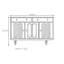 Buffet en bois massif de style rétro-2102557585