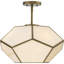 Brier 3 Light Glass Semi-Flush Mount Convertible Light-1337574327