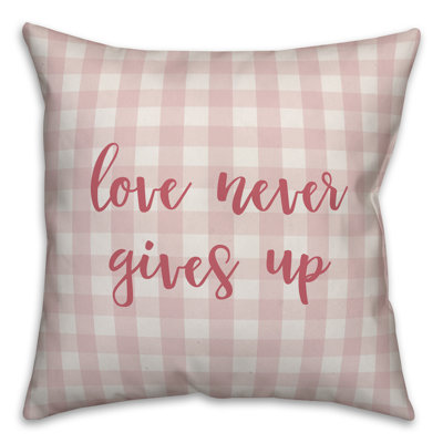  Coussin Love Love Gives Up
