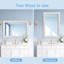 Miroir de salle de bain blanc