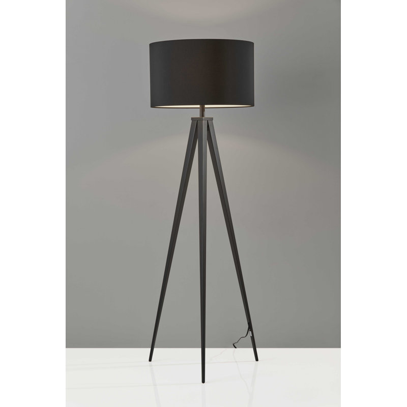 Lampe trépied 60" Holguin, Noir
