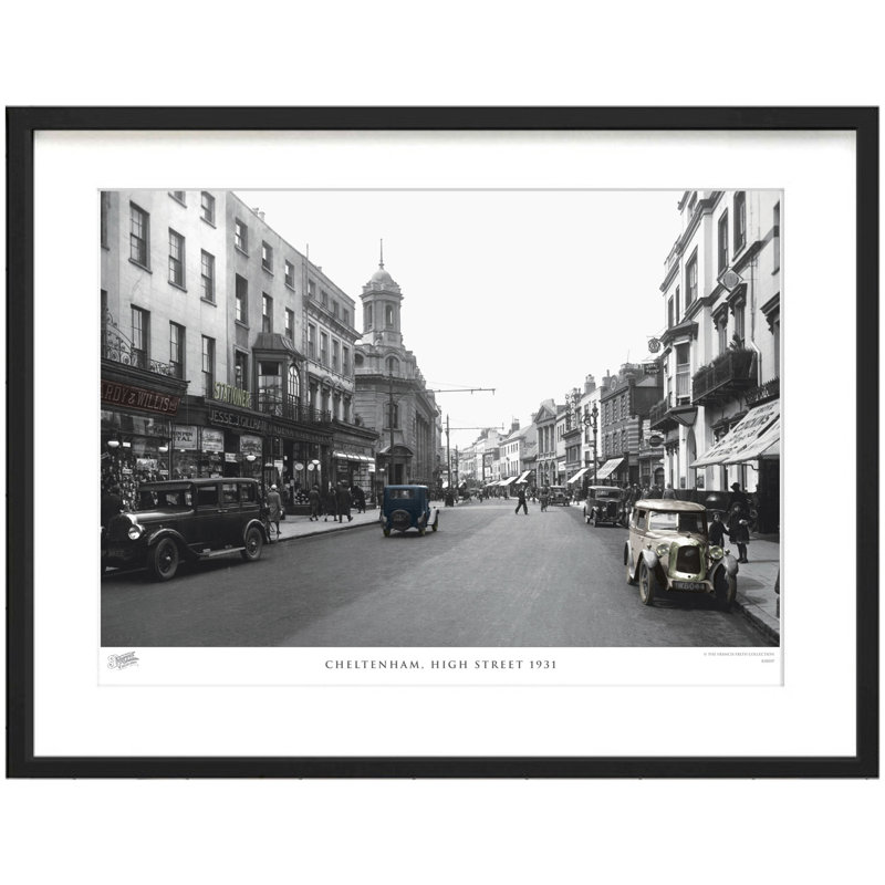 Cheltenham, High Street 1931 by Francis Frith - Single Picture Frame Print, 45cm H x 60cm W x 2.3cm D