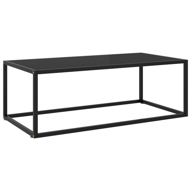 Adhvik Frame Coffee Table, 35cm H x 100cm W x 50cm D, Black