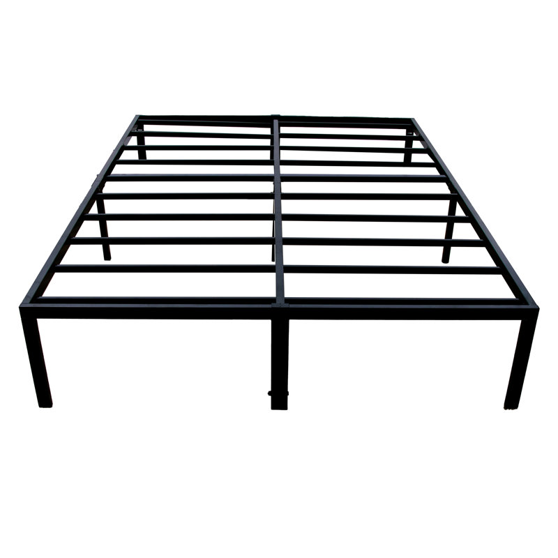 Modern Steel Black Platform Foundation, Full