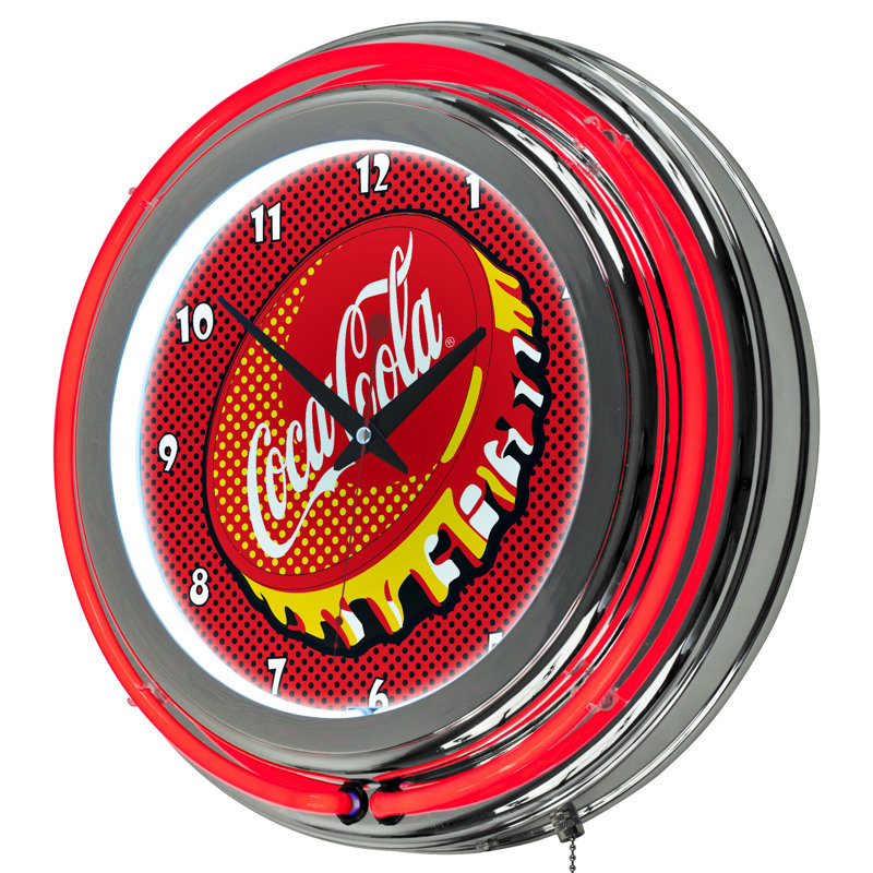 Horloge murale 11 po coca cola pop art