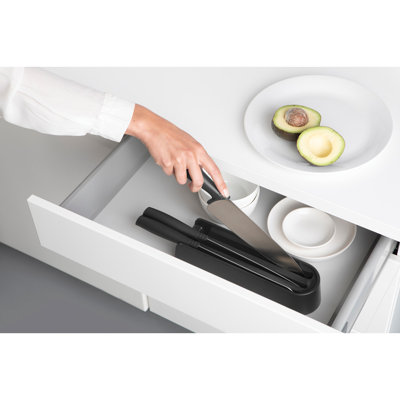 Tasty+ In-Drawer Knife Organizer plus 3 knives