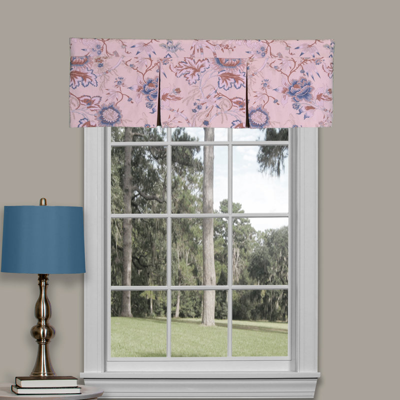 Colson Blue Cotton Two Pleat Valance