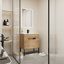 Meuble-lavabo simple avec plateau en céramique Hanfa