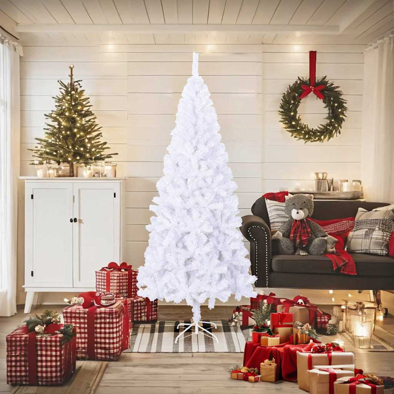 Arbre de Noël artificiel avec branches, 70,9 po x 35,4 po, Vert