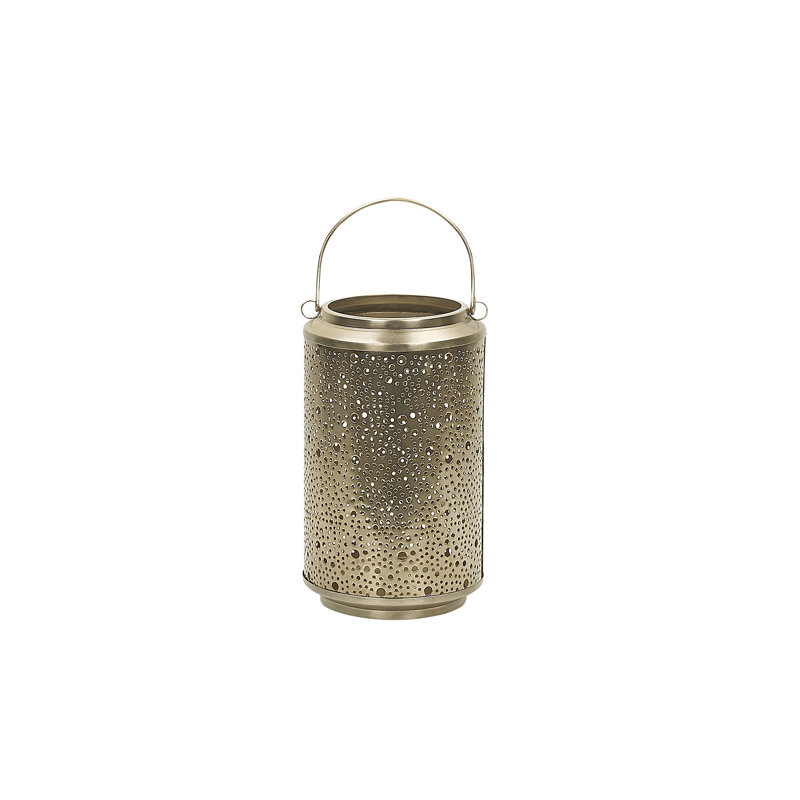 Corfu Metal Tabletop Lantern, 25cm H x 15cm W x 15cm D