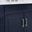Meuble-lavabo sur pied simple 37 po avec plateau en pierre reconstituée Guider-92518506