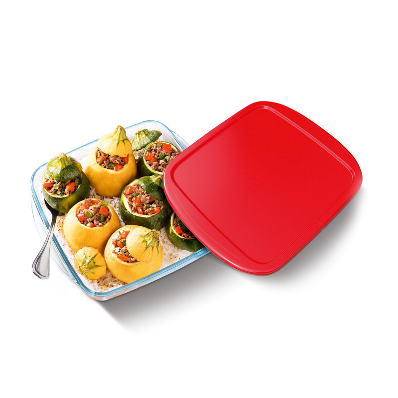 Contenant de rangement carré avec couvercle O-Cuisine, 1 litre