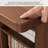 L - shaped Corner Pine Solid Wood Brown Desk-1689528575