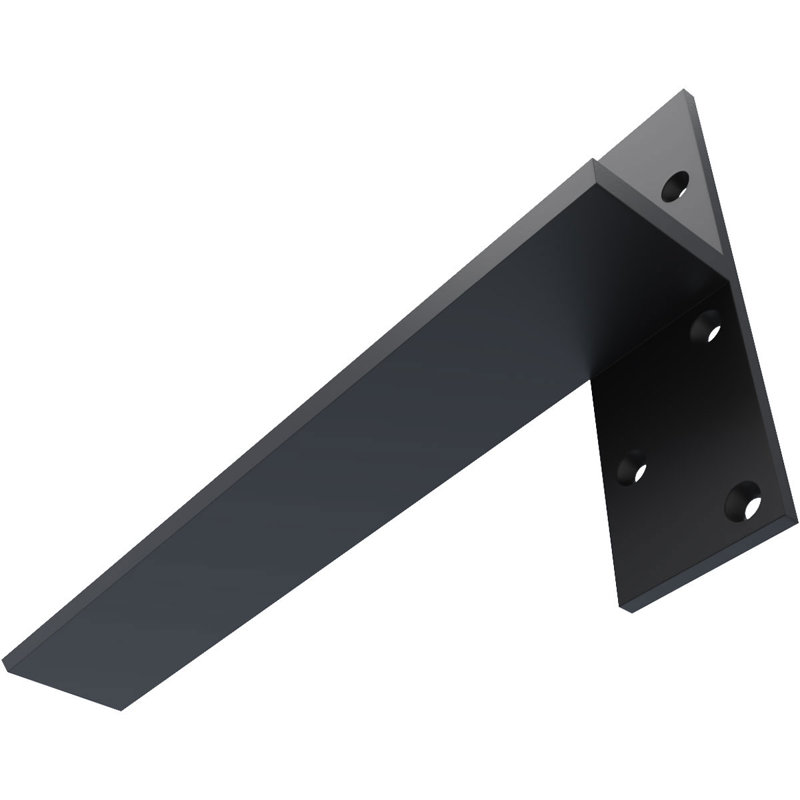 Fixation murale flottante en acier robuste, H 16 po x l 8 po x P 2,5 po