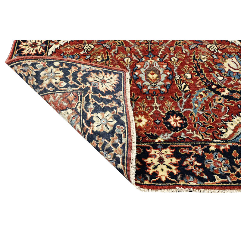 Hand Knotted Wool Oriental Area Rug, Runner 2'6" x 12'
