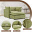 Canapé simple en chenille de style moderne avec repose-pieds, peut être utilisé pour s'allonger ou s'asseoir-530538065