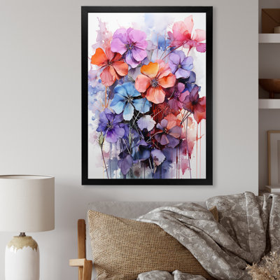 Joyeuse abstraction florale sur toile