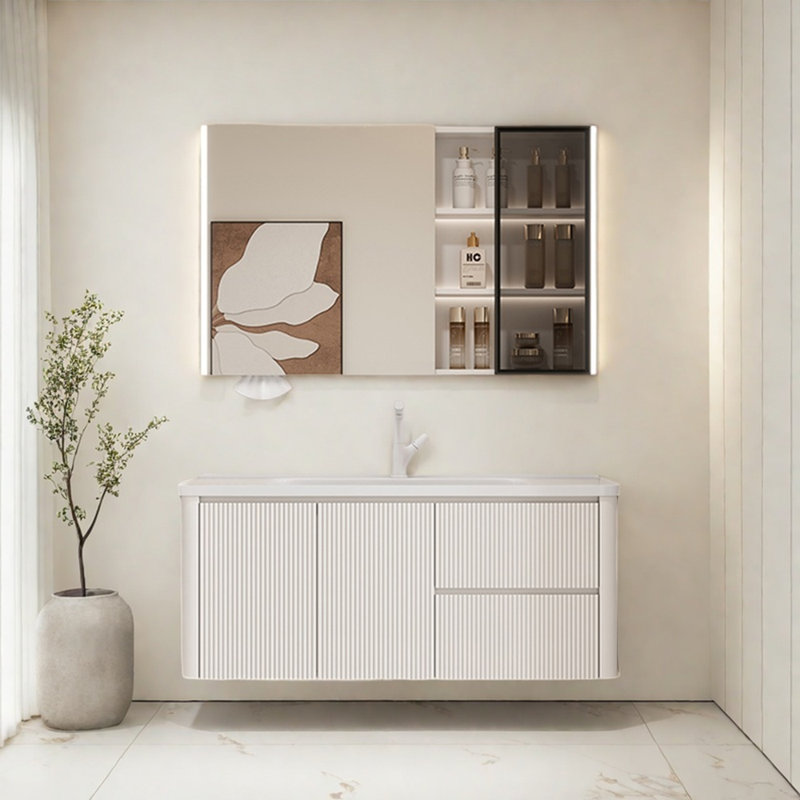 Armoire de salle de bain simple de style français de luxe