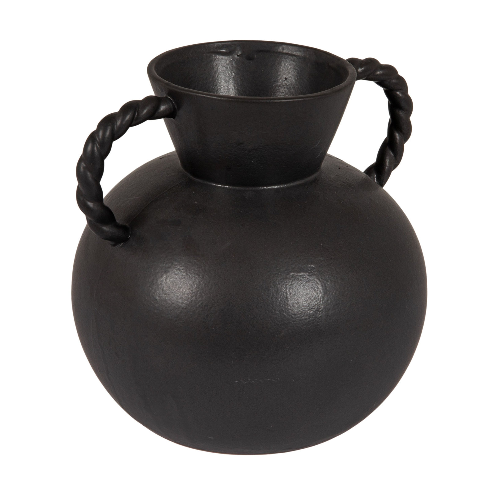 Natalina 8.5'' Stoneware Table Vase, Matte Black