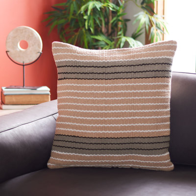 Jendi Square Cotton Pillow Cover & Insert