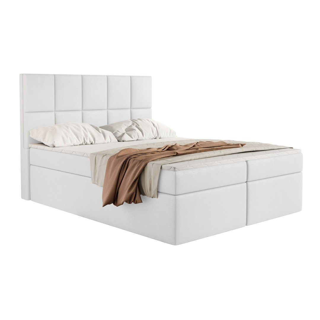 Boxspringbett Jurnii mit Topper und Bettkasten