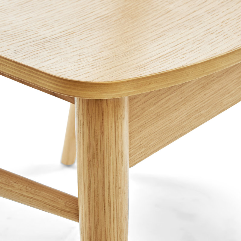 Light Beige Mid Century Modern Oak Dining Chair