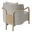 Fauteuil lounge Tether, chêne clair-1503501421