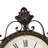 Rustic Roman Numeral Quartz Movement / Crystal Tabletop Clock in