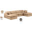 Canapé modulaire en similicuir 6 pièces Itala-94482493