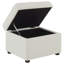 Repose-pieds avec rangement relevable hydraulique Merced Beige