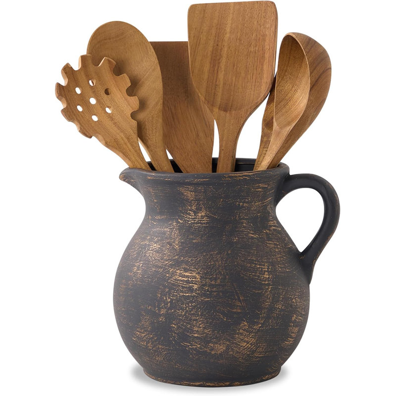 7.6-Inch Ceramic Utensil Jar