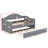 Twin Tufted Upholstered Daybed With Pull Out Trundle-1482160219