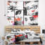 Portrait beaux visages collage tapisserie Abstract-28505586