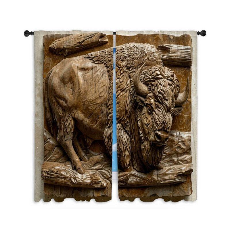 Paire de rideaux obscurcissant en polyester Egron, L 20 po x L 54 po