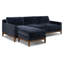 Canapé modulaire à méridienne réversible en tissu 105,5 po Zyon-1568122298