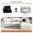 Wynnie 114" W Modular Down Filled Sectional-1424541746