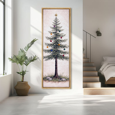 Arbre de Noël minimaliste avec étoiles et ornements