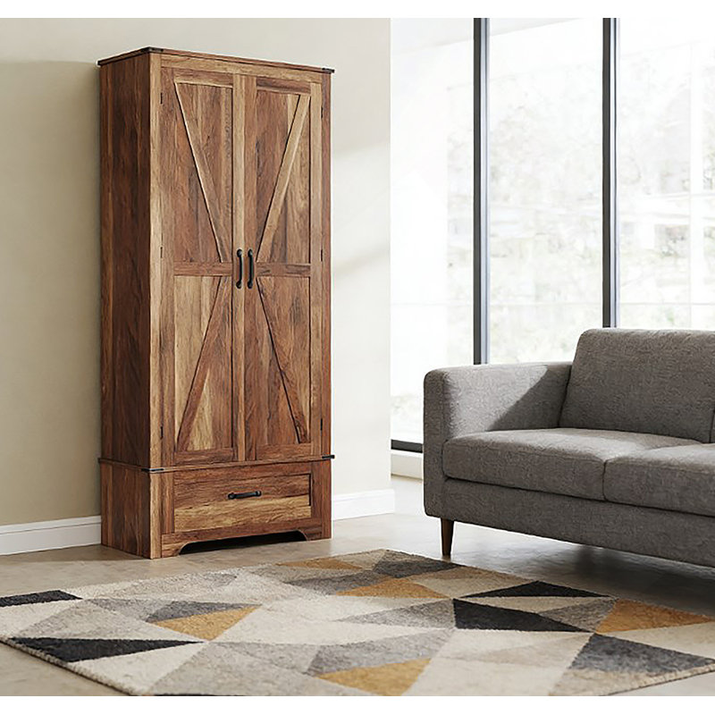 Armoire de cuisine, armoire avec tablettes réglables