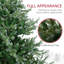 Arbre de Noël artificiel 7,5 pi avec 1288 branches, ouverture automatique, base en acier, forme large, branches faciles à façonner-1847096904