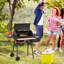 Barbecue et fumoir de jardin de 48 pouces. Gril portatif en acier au design ergonomique. Profitez de grillades et de fumoirs en toute simplicité. Foyer réglable. Personnalisez-le facilement.