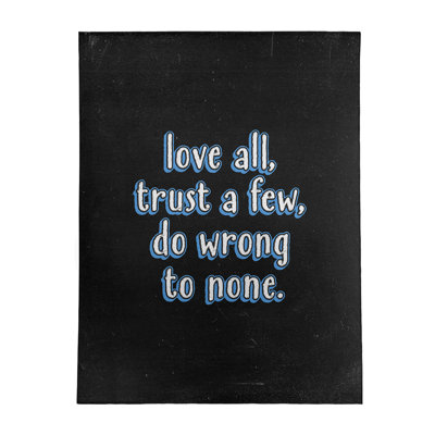 Quotes Chenille Indoor Rug