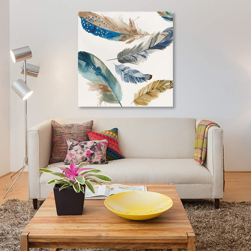 « plumes weather ii », impression sur toile, H 26 po x l 26 po x P 1,5 po