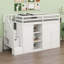 Lit mezzanine avec tablettes, armoires et tiroirs-1232381226