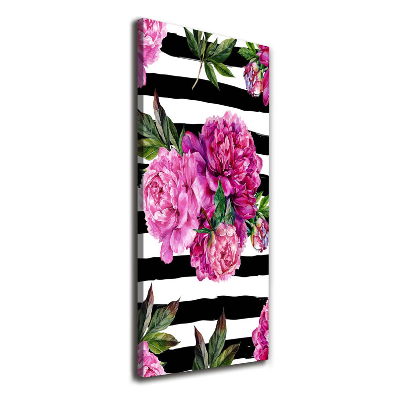 Peonies - Wrapped Canvas Print
