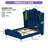 Uphostered Wingback LED Bed Frame
